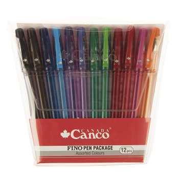 خودکار کنکو مدل Fino بسته 12 عددی Canco Fino Pen 12 Pieces